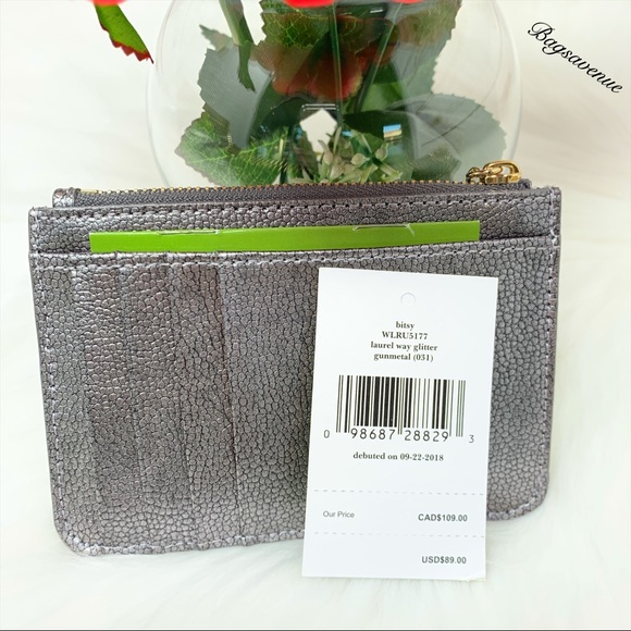 Kate spade bitsy laurel way glitter gunmetal gray - Picture 6 of 6